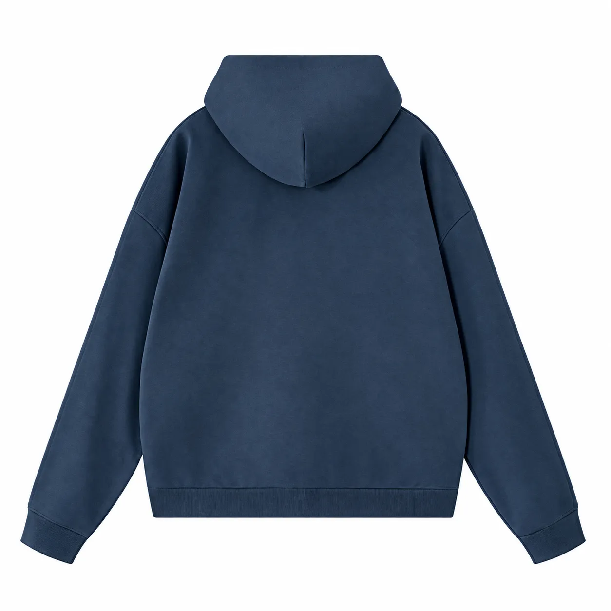Arc 360 Zip Hoodie in Denim Blue, back view