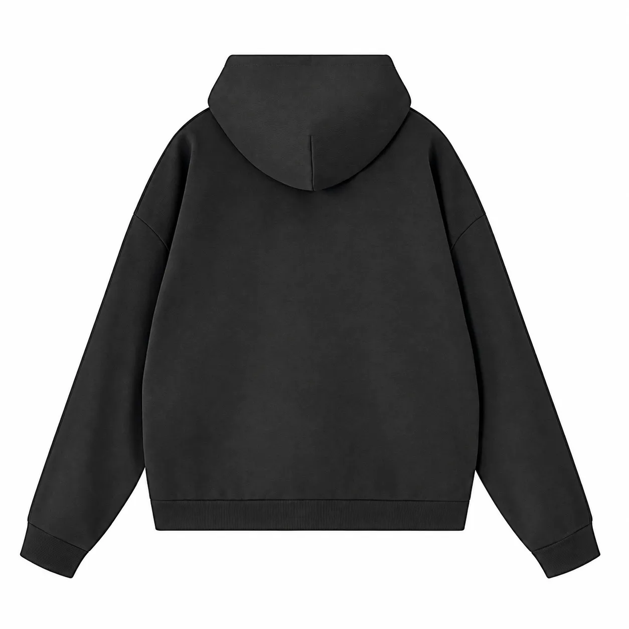 Arc 360 Zip Hoodie in Iron Grey, back view