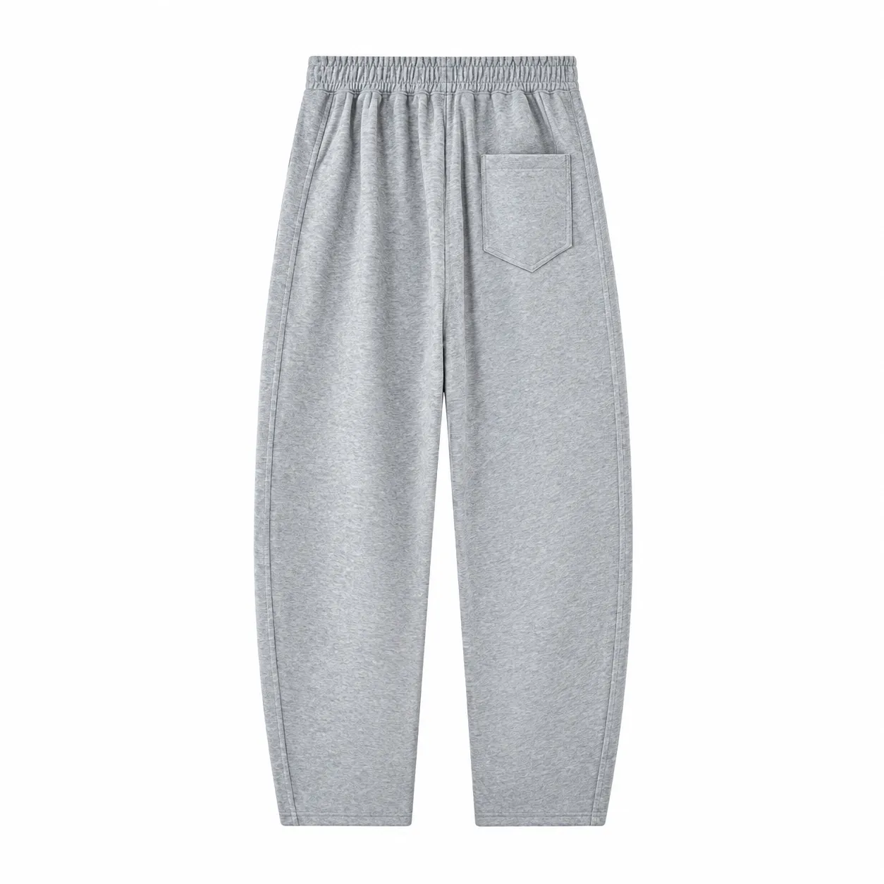 Arc 360 Zip Hoodie in Light Grey, matching bottoms · back view