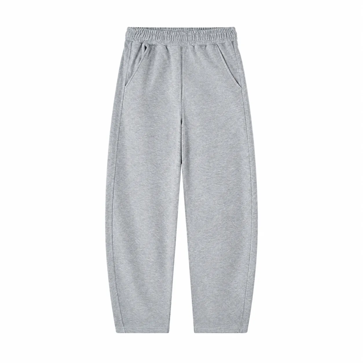 Arc 360 Zip Hoodie in Light Grey, matching bottoms · front view