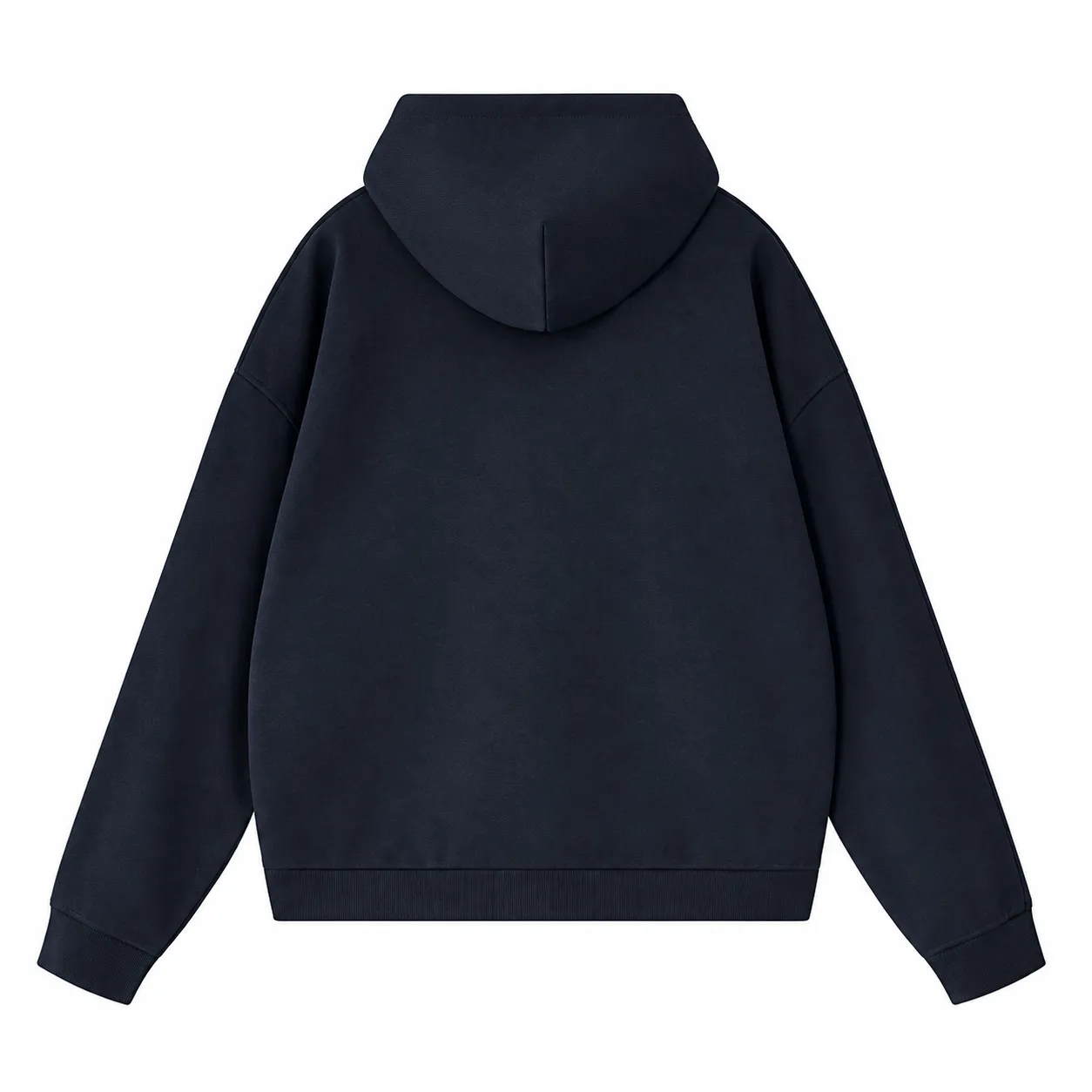 Arc 360 Zip Hoodie in Ink Navy, back view