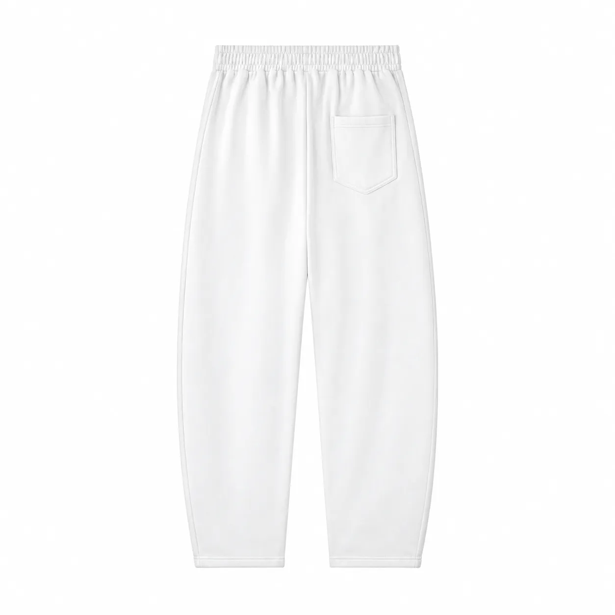 Arc 360 Zip Hoodie in White, matching bottoms · back view