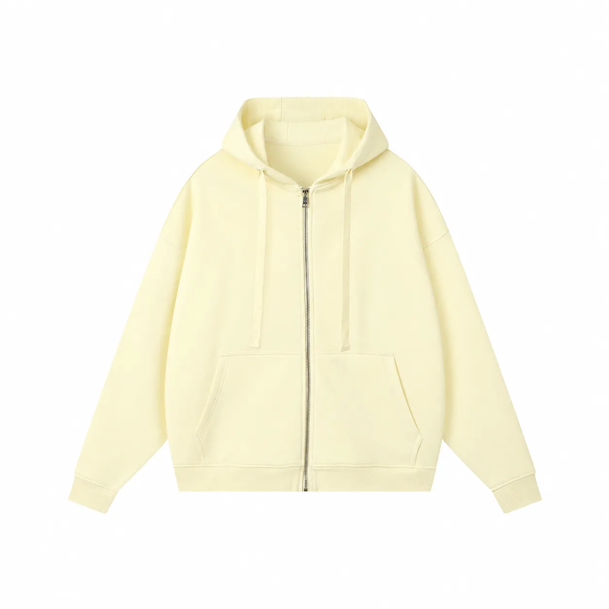 Core 380 & Matching Styles in Apricot, zip-up hoodie · front view