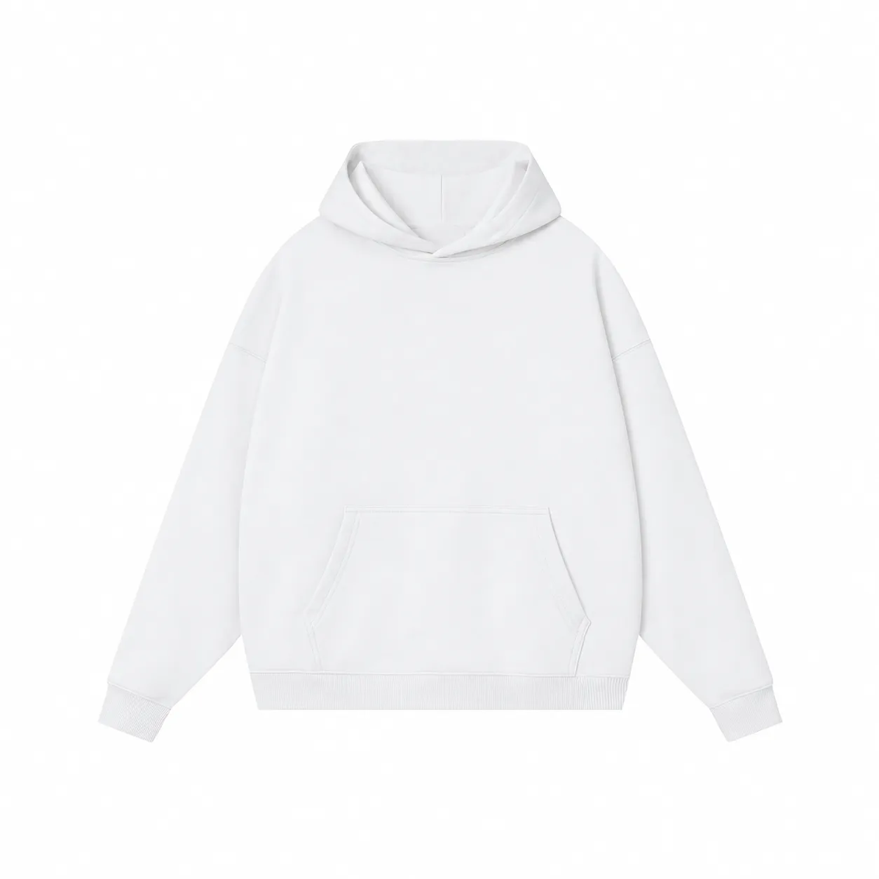 Core 380 & Matching Styles in Coconut White, pullover hoodie · front view