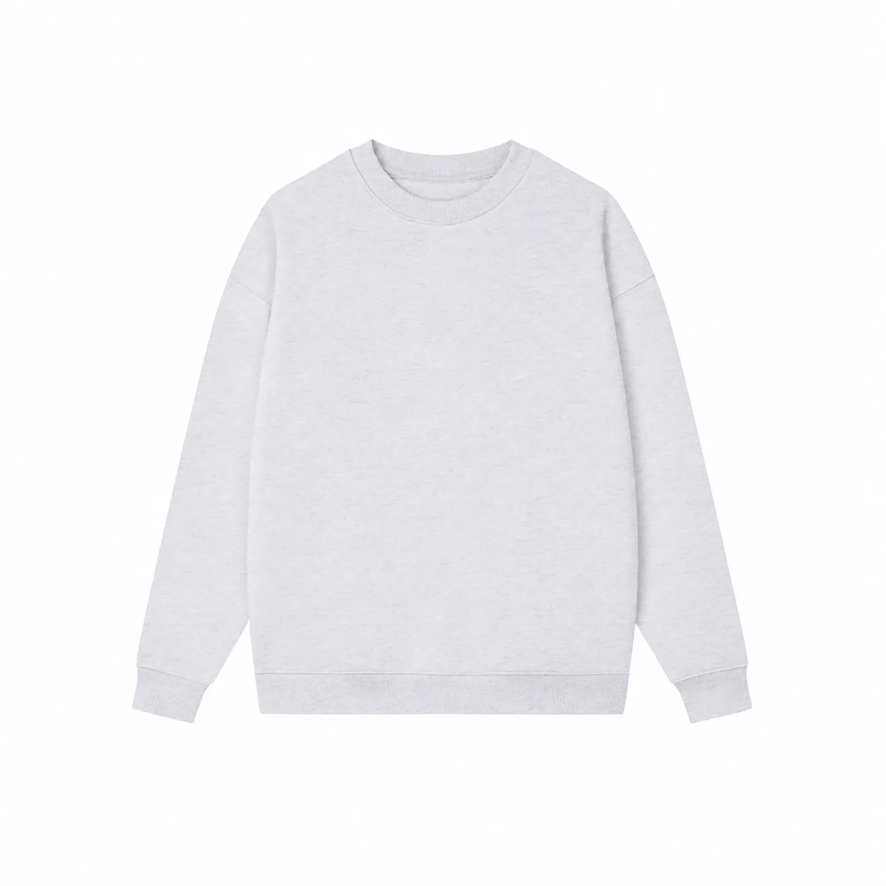 Core 380 & Matching Styles in Pale Grey, crewneck sweatshirt · front view