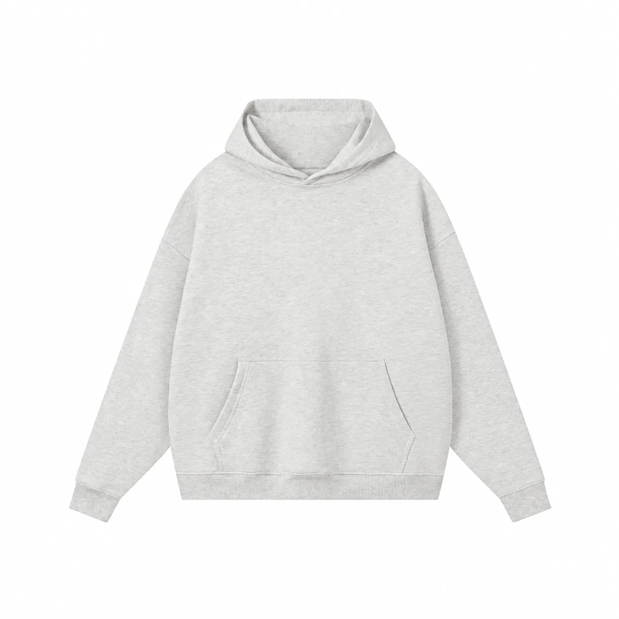 Core 380 & Matching Styles in Pale Grey, pullover hoodie · front view