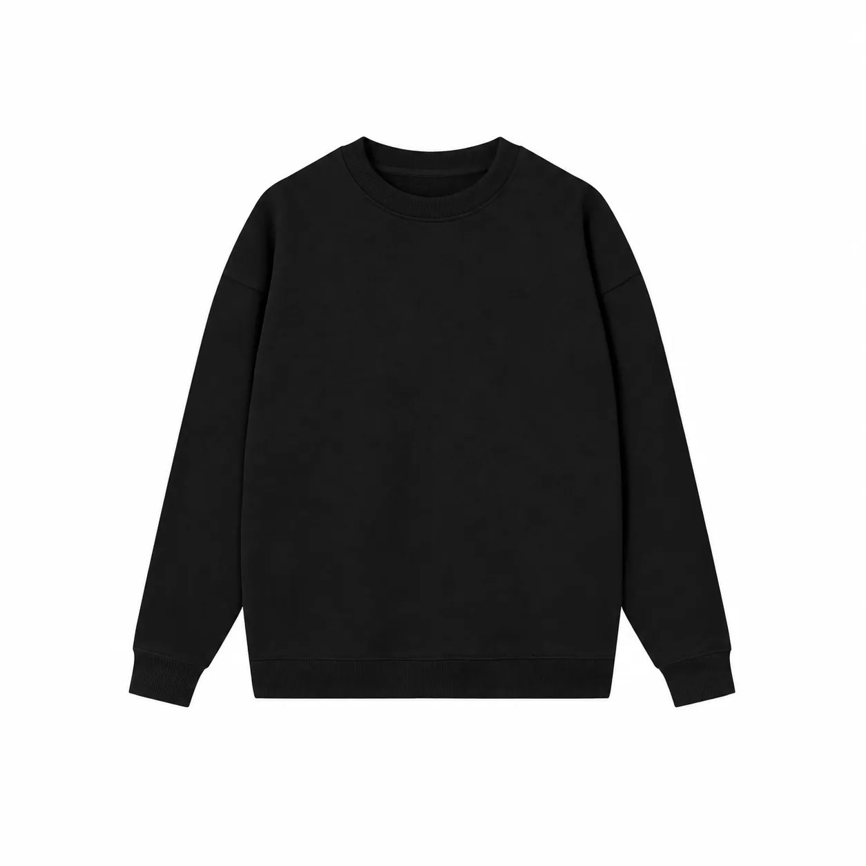 Core 380 & Matching Styles in Sesame Black, crewneck sweatshirt · front view