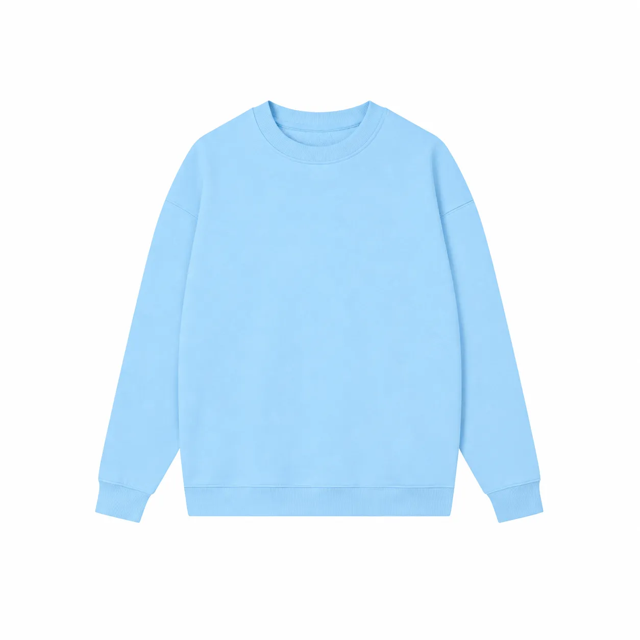 Core 380 & Matching Styles in Sky Blue, crewneck sweatshirt · front view