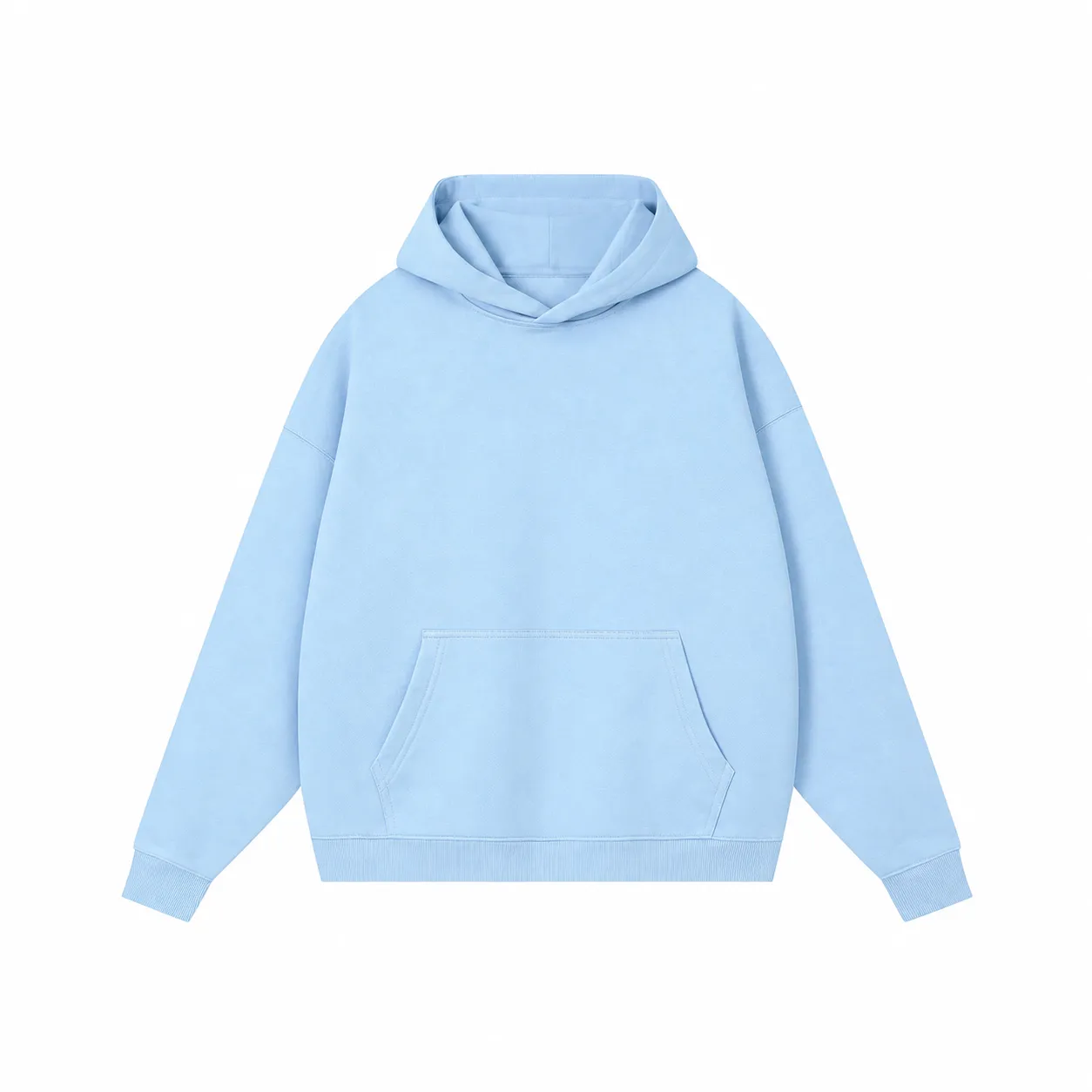 Core 380 & Matching Styles in Sky Blue, pullover hoodie · front view