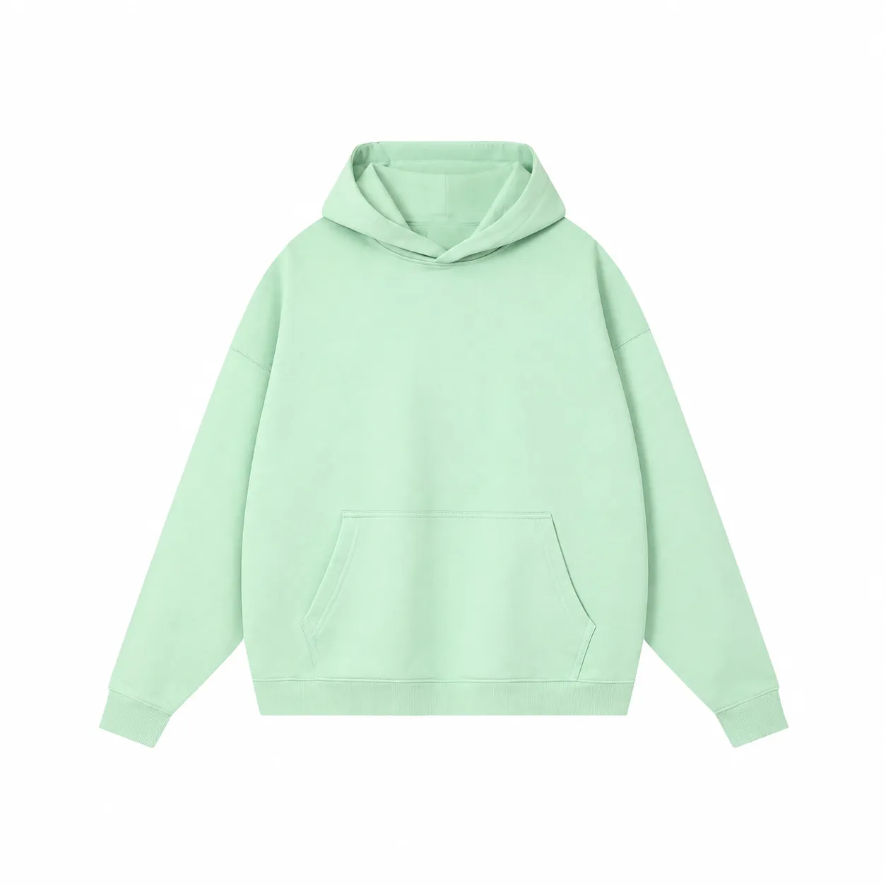 Core 380 & Matching Styles in Soft Green, pullover hoodie · front view