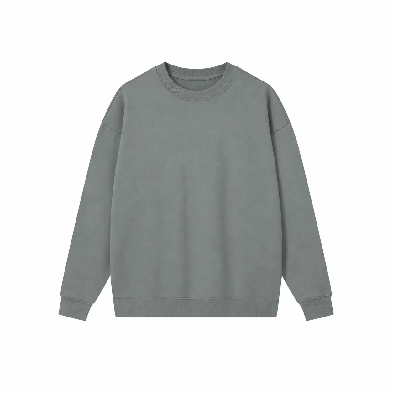 Core 380 & Matching Styles in Stone Grey, crewneck sweatshirt · front view
