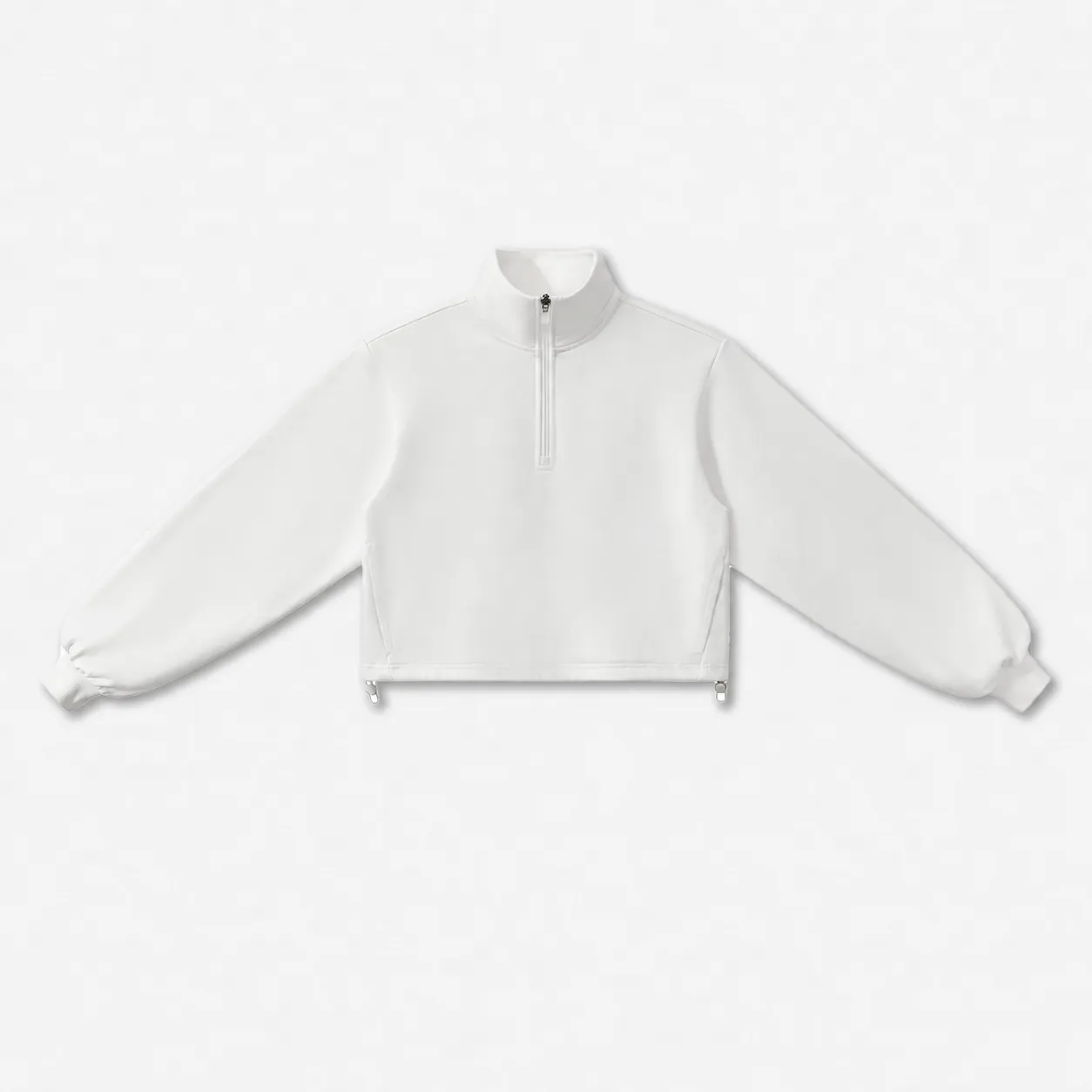 Court 420 Half-Zip Set in Beige, front view