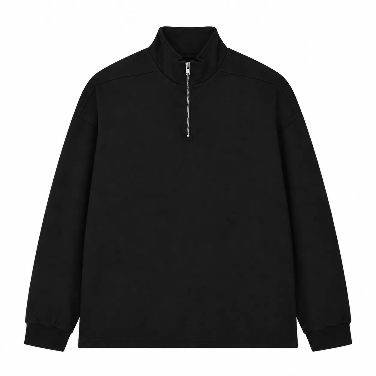 Field 450 Half-Zip in Black, front view