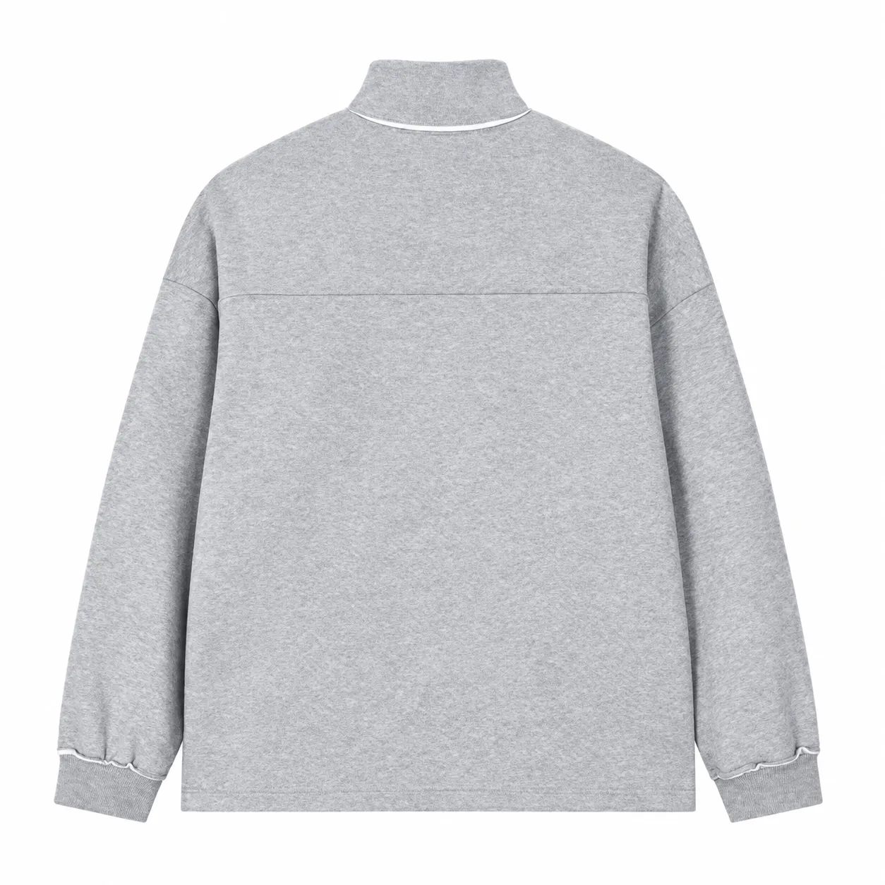 Field 450 Half-Zip in Heather Grey, back view
