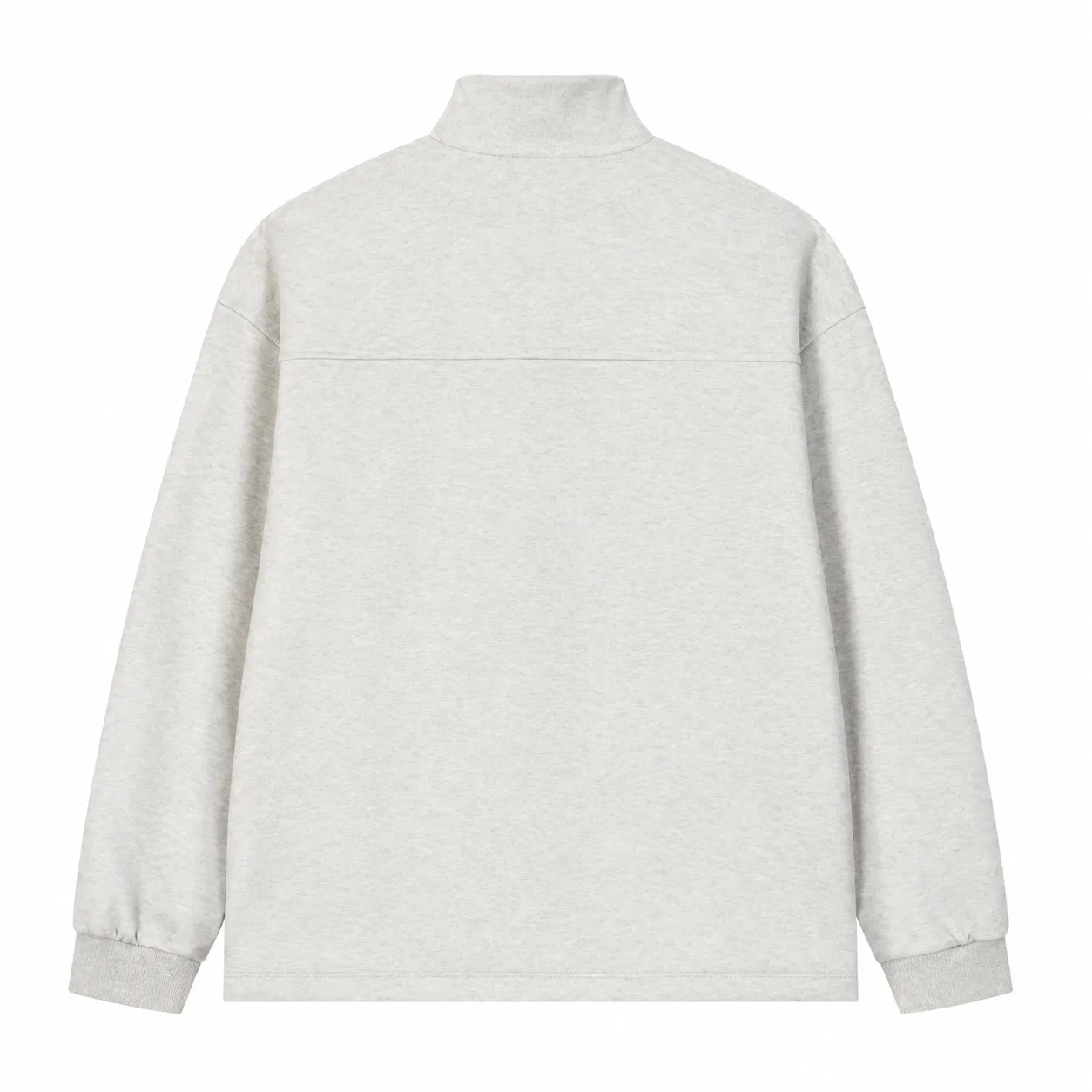 Field 450 Half-Zip in Oatmeal Grey, back view