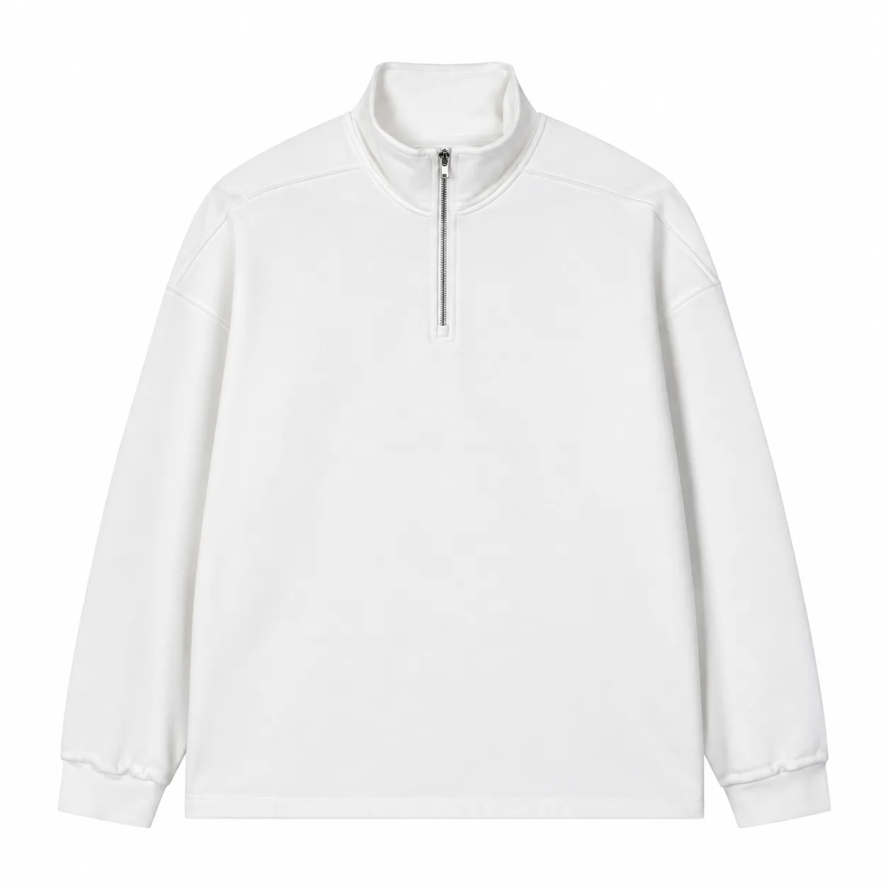 Field 450 Half-Zip in Off White, front view