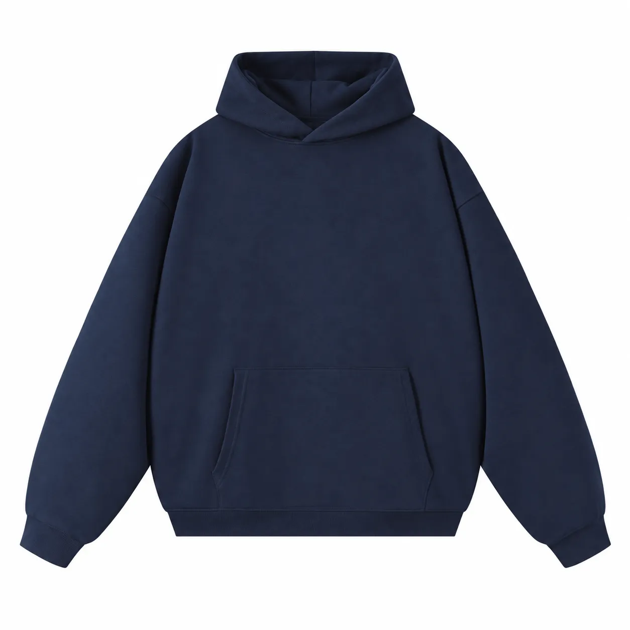 Frame 380 Hoodie in Navy, front view
