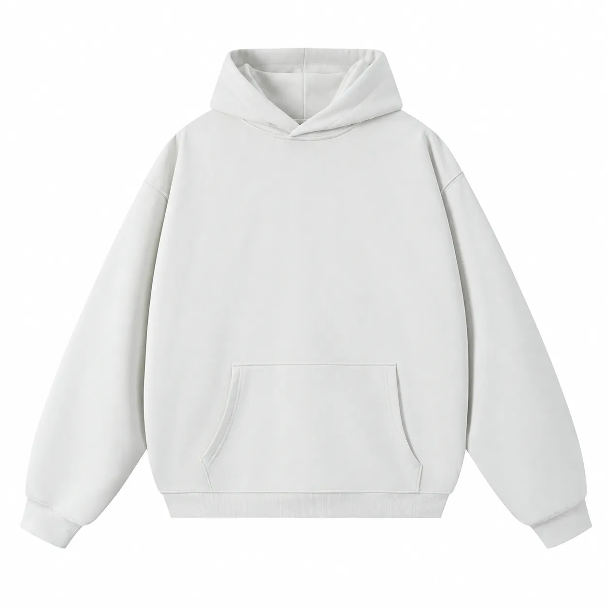 Frame 380 Hoodie in Paris Grey, front view