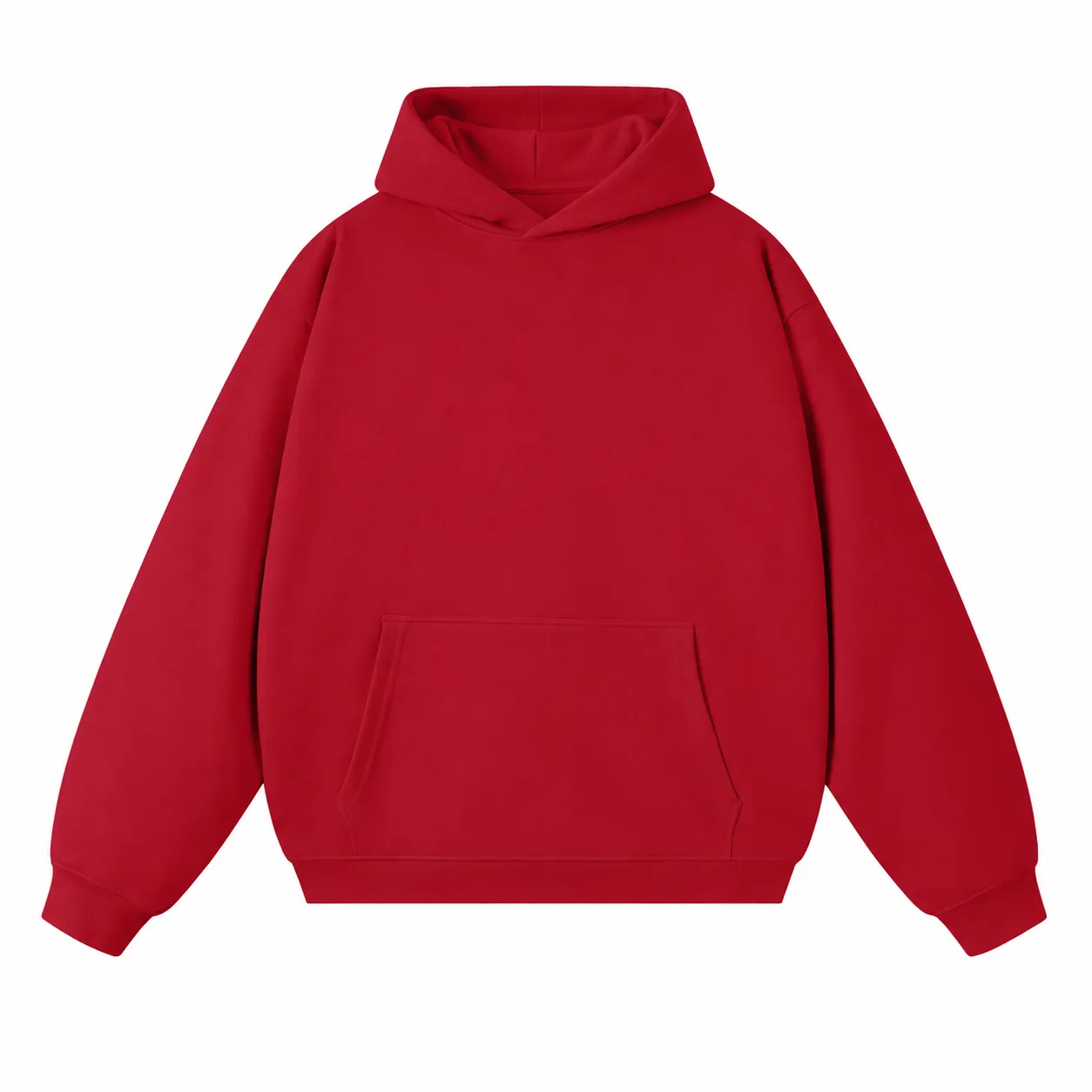 Frame 380 Hoodie in Red, front view