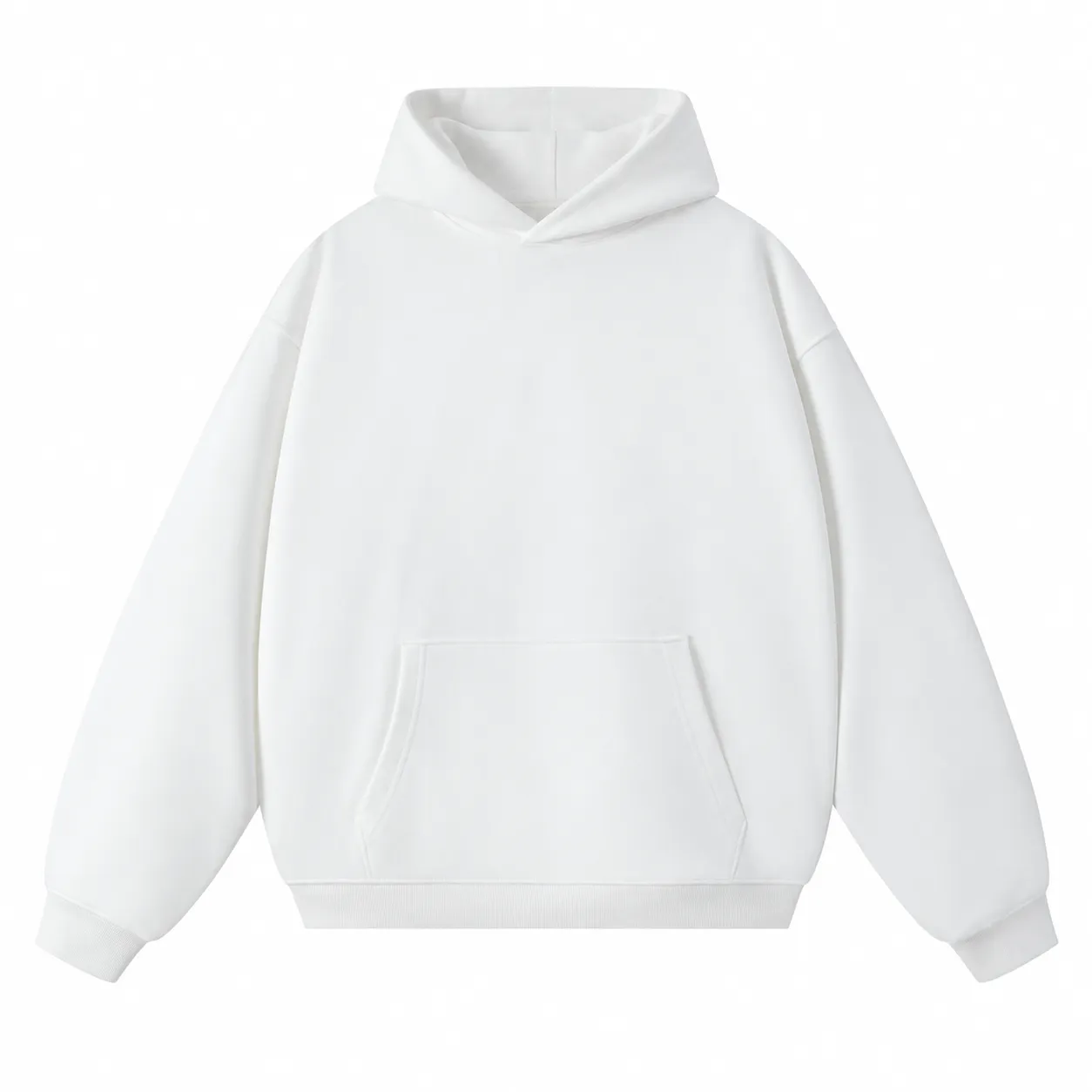 Frame 380 Hoodie in White, front view