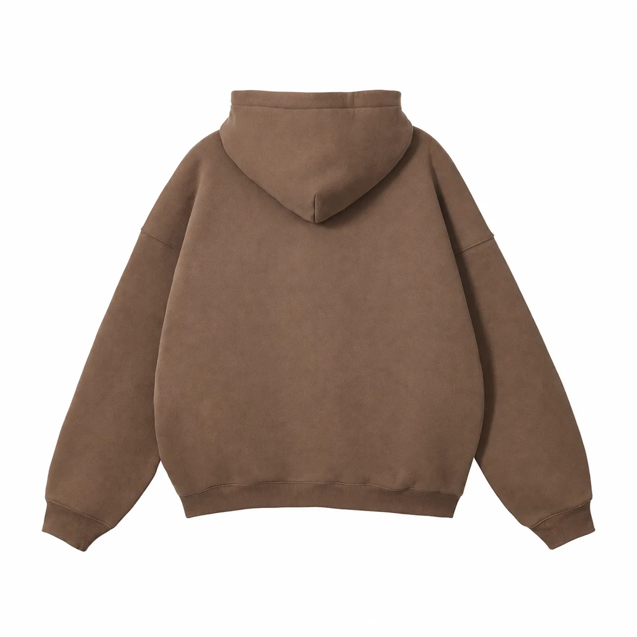 Loft 350 Hoodie in Brown, back view