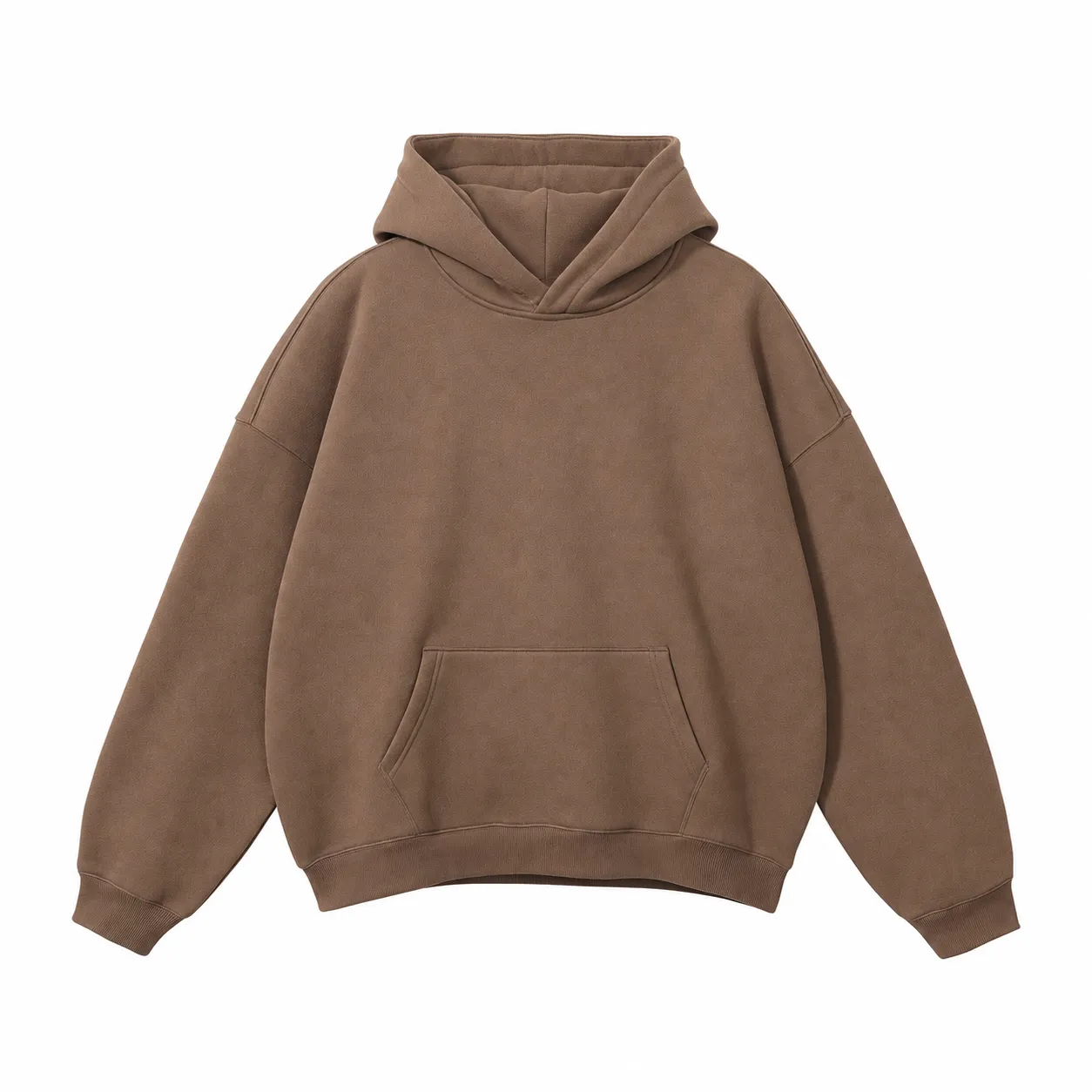Loft 350 Hoodie in Brown, front view