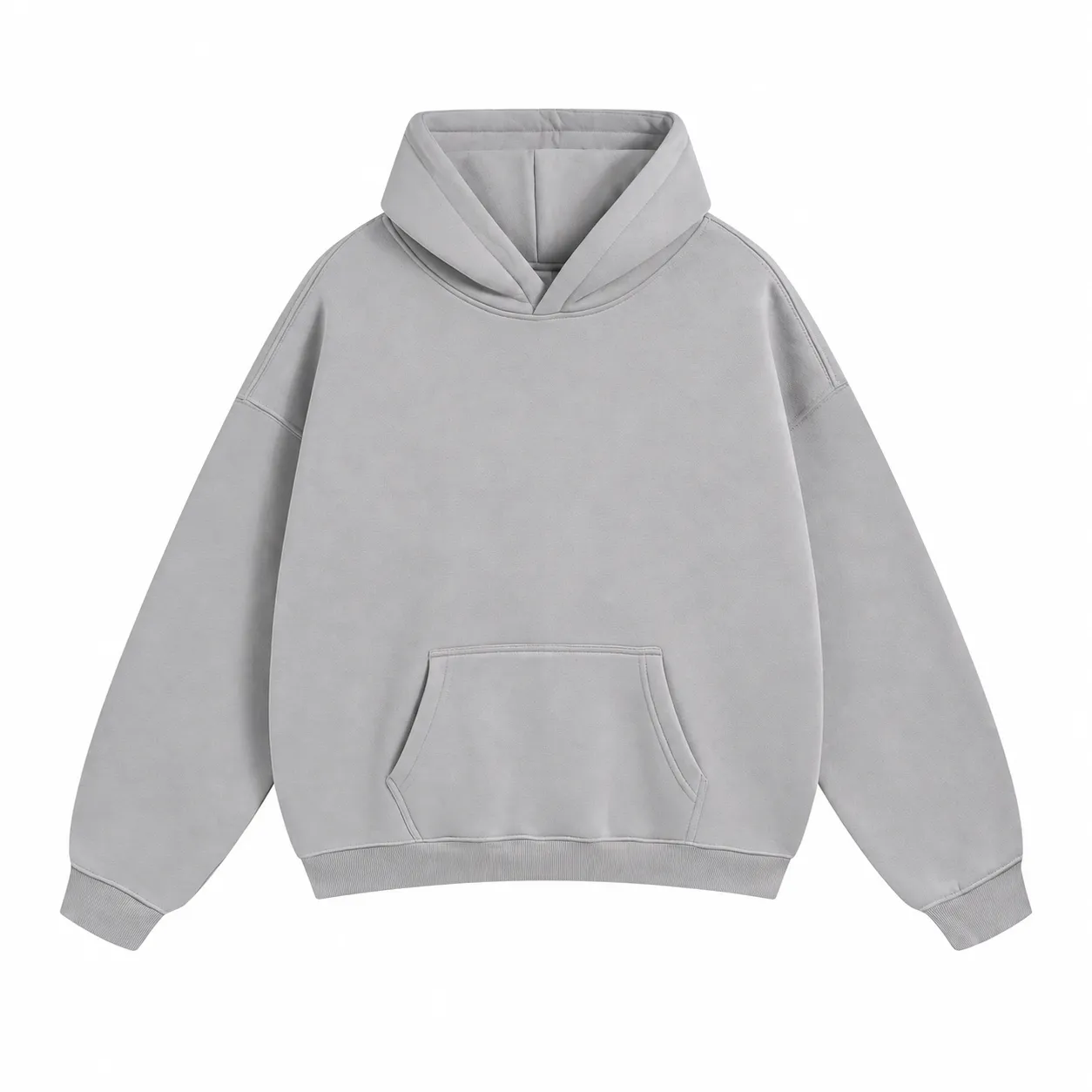 Loft 350 Hoodie in Cement Grey, front view