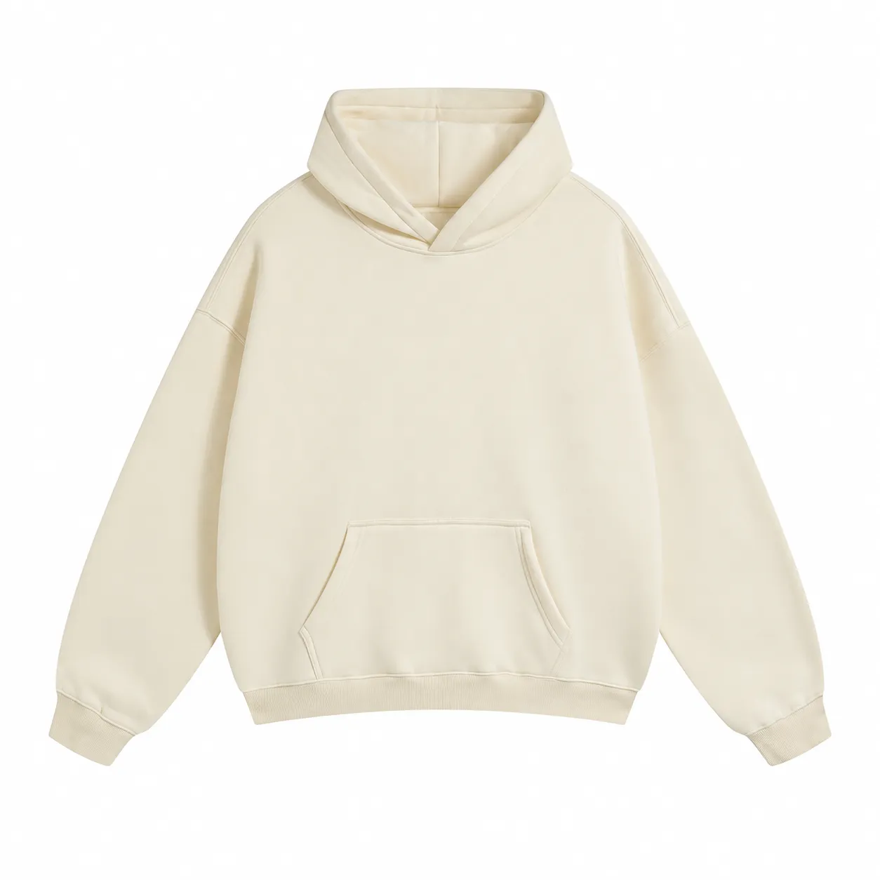 Loft 350 Hoodie in Cream Apricot, garment view
