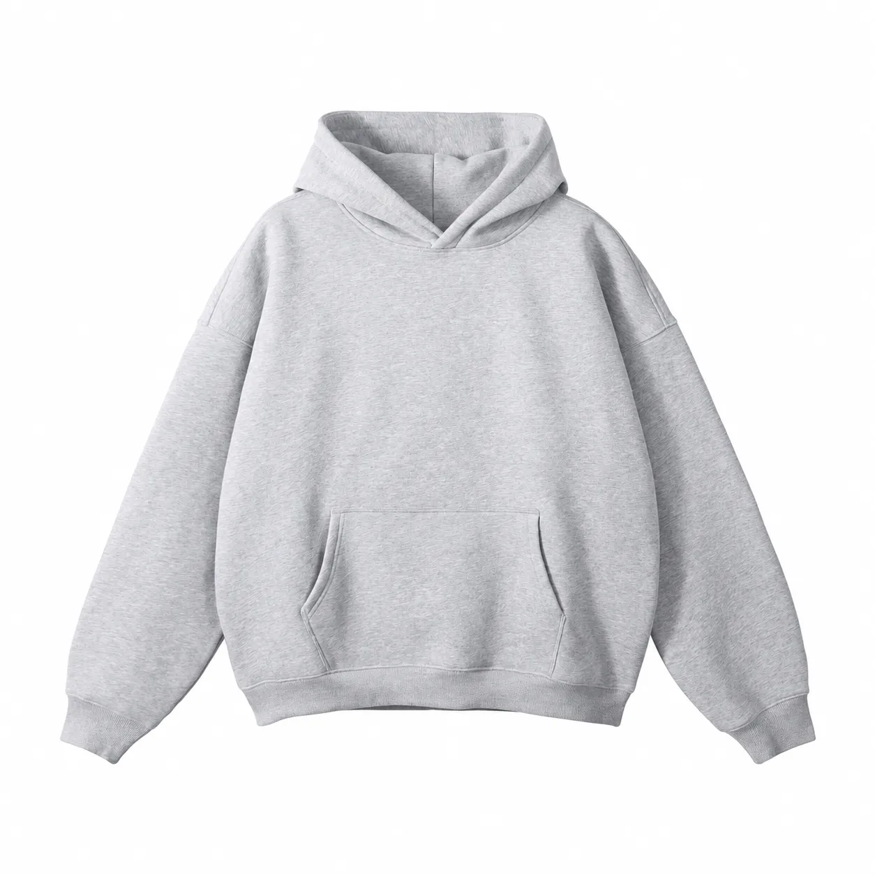 Loft 350 Hoodie in Heather Grey, front view