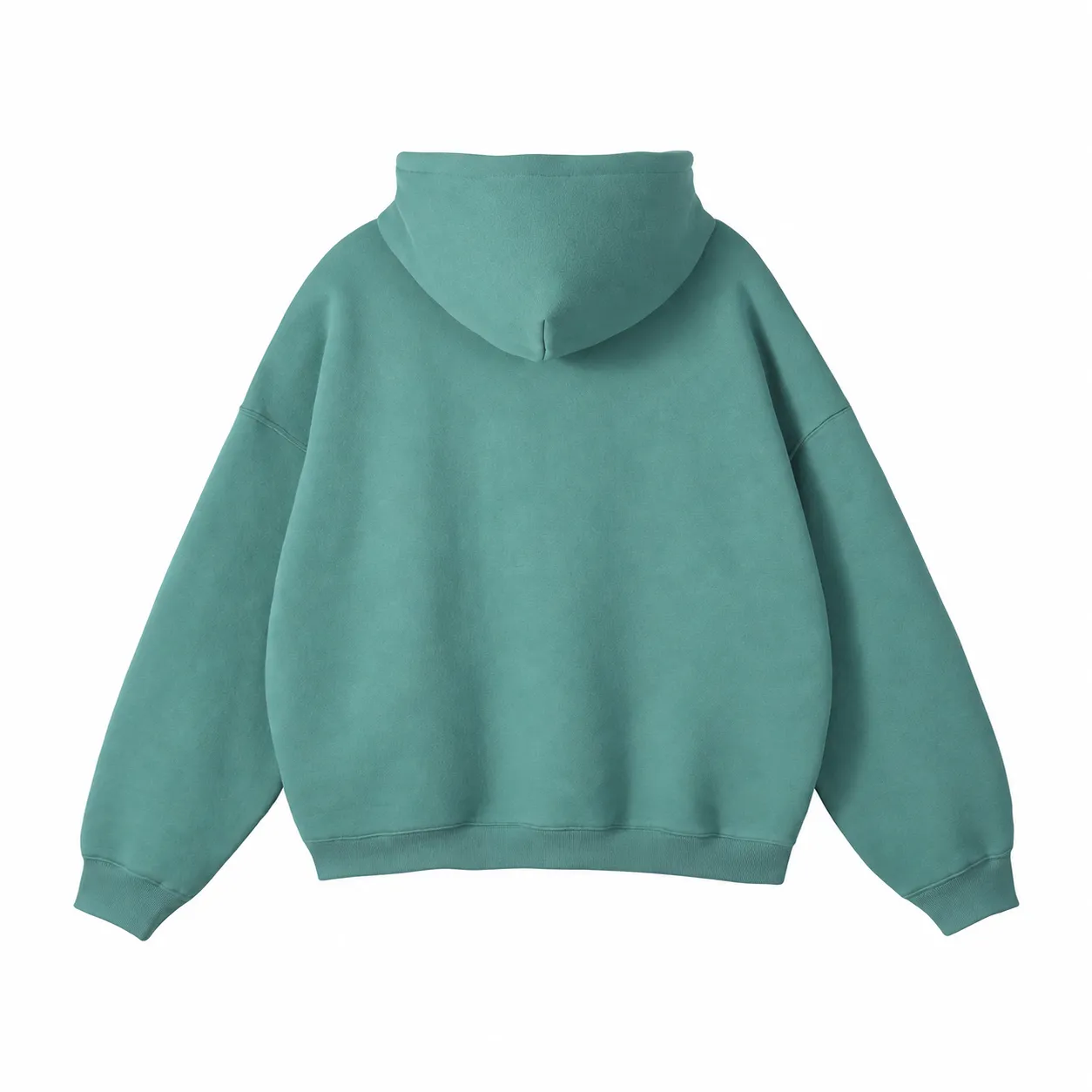 Loft 350 Hoodie in Mid Green, back view