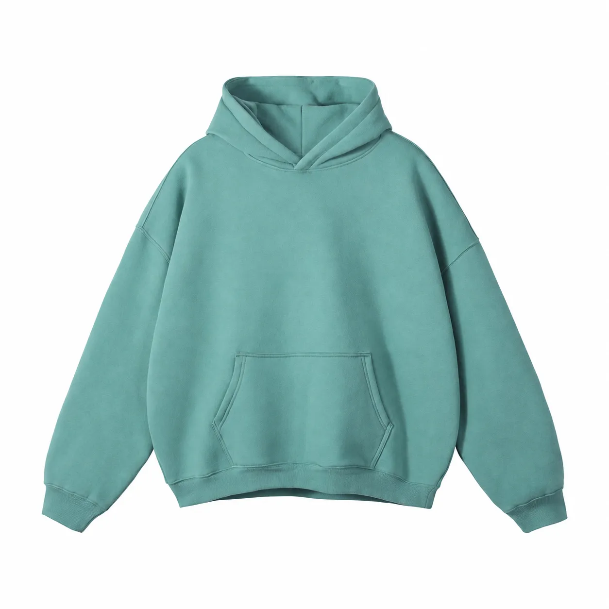 Loft 350 Hoodie in Mid Green, front view