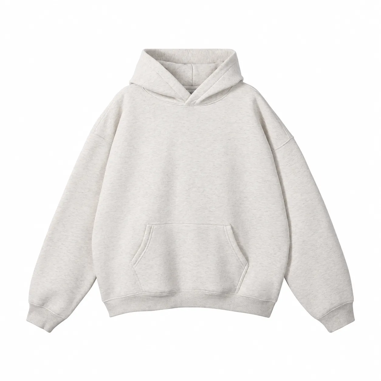 Loft 350 Hoodie in Oatmeal Grey, front view