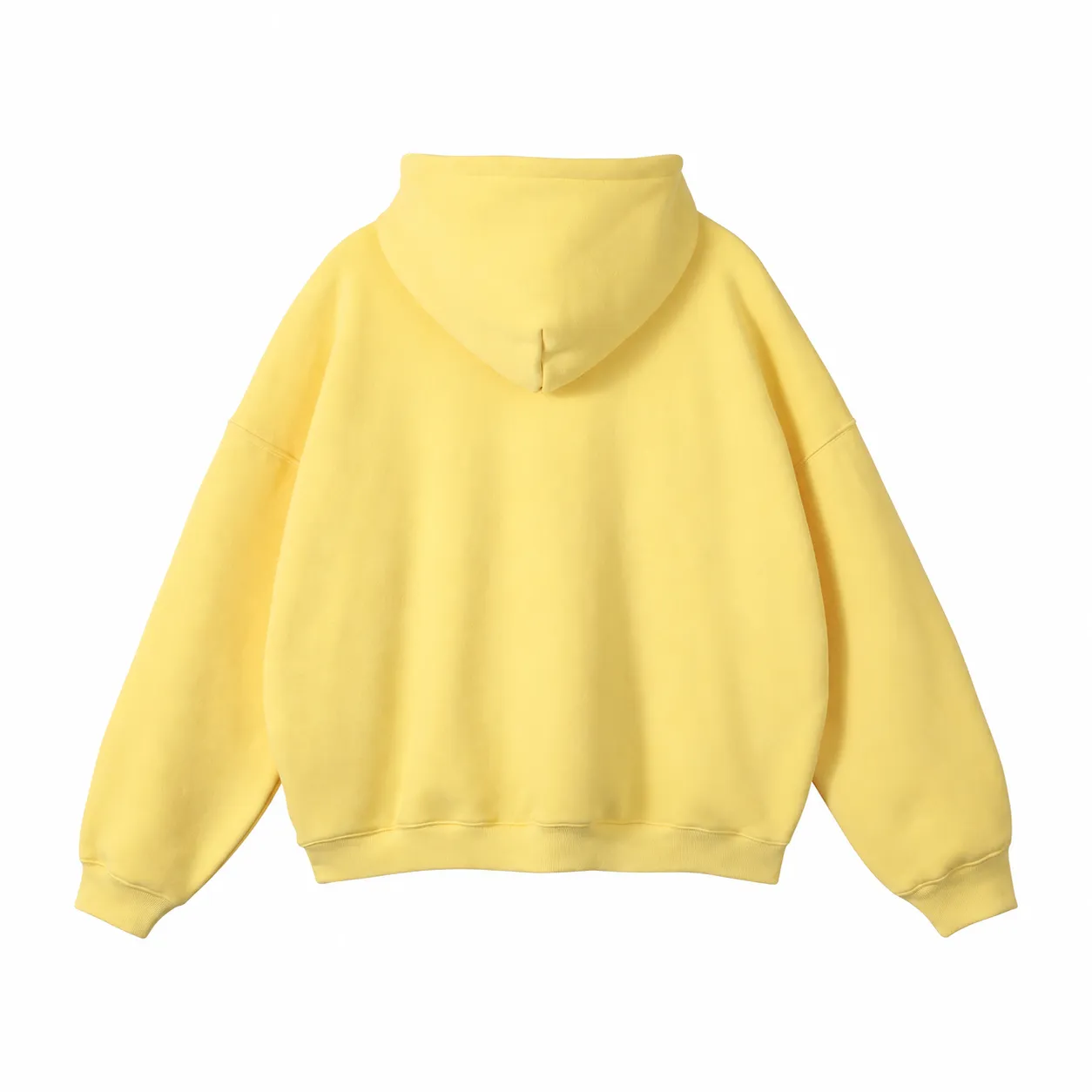 Loft 350 Hoodie in Pale Yellow, back view