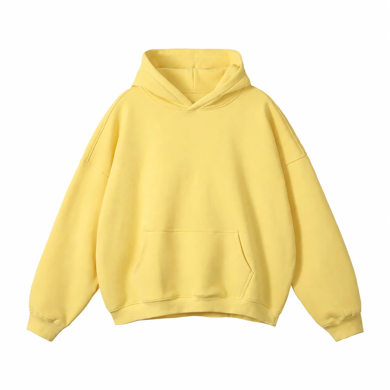 Loft 350 Hoodie in Pale Yellow, front view