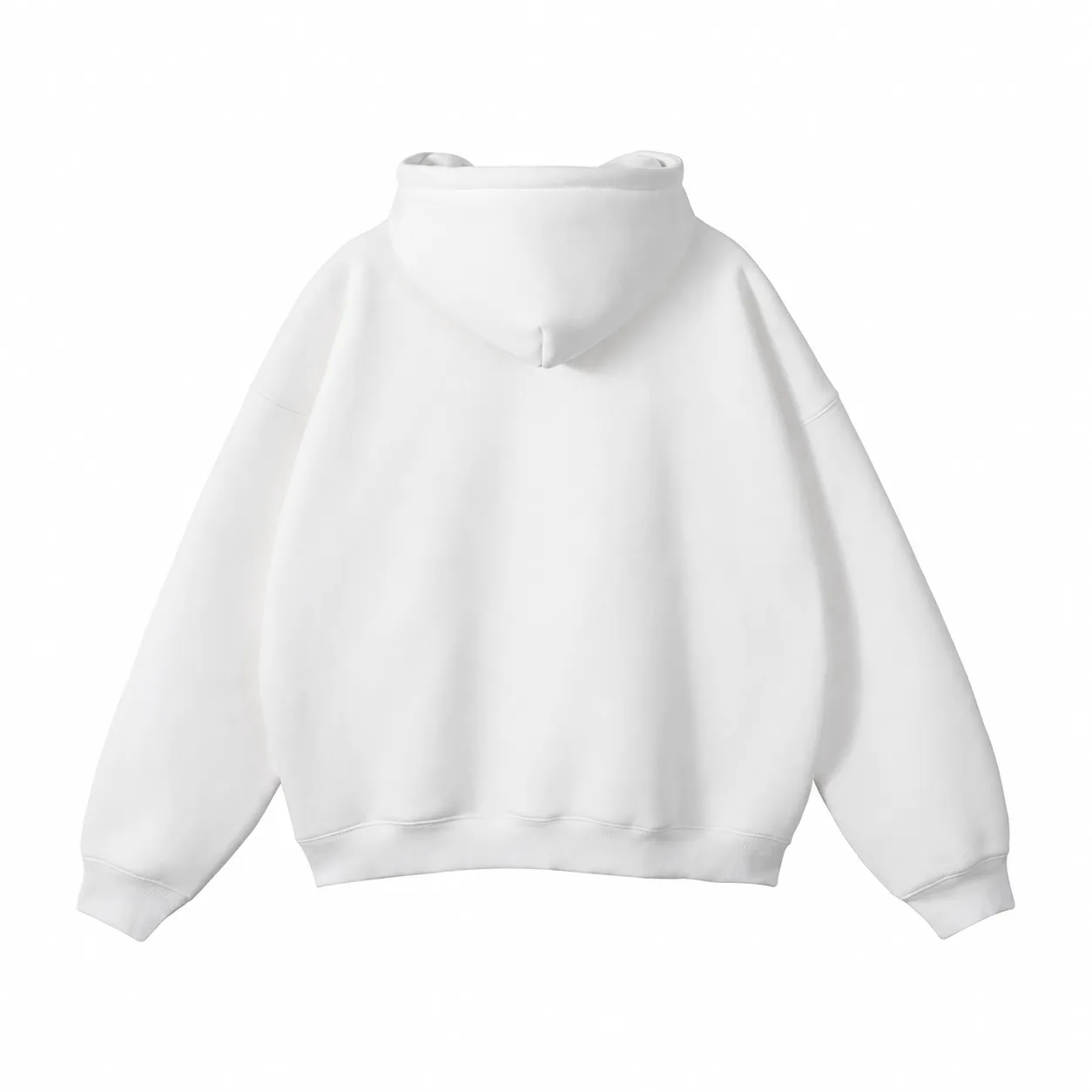 Loft 350 Hoodie in White, back view