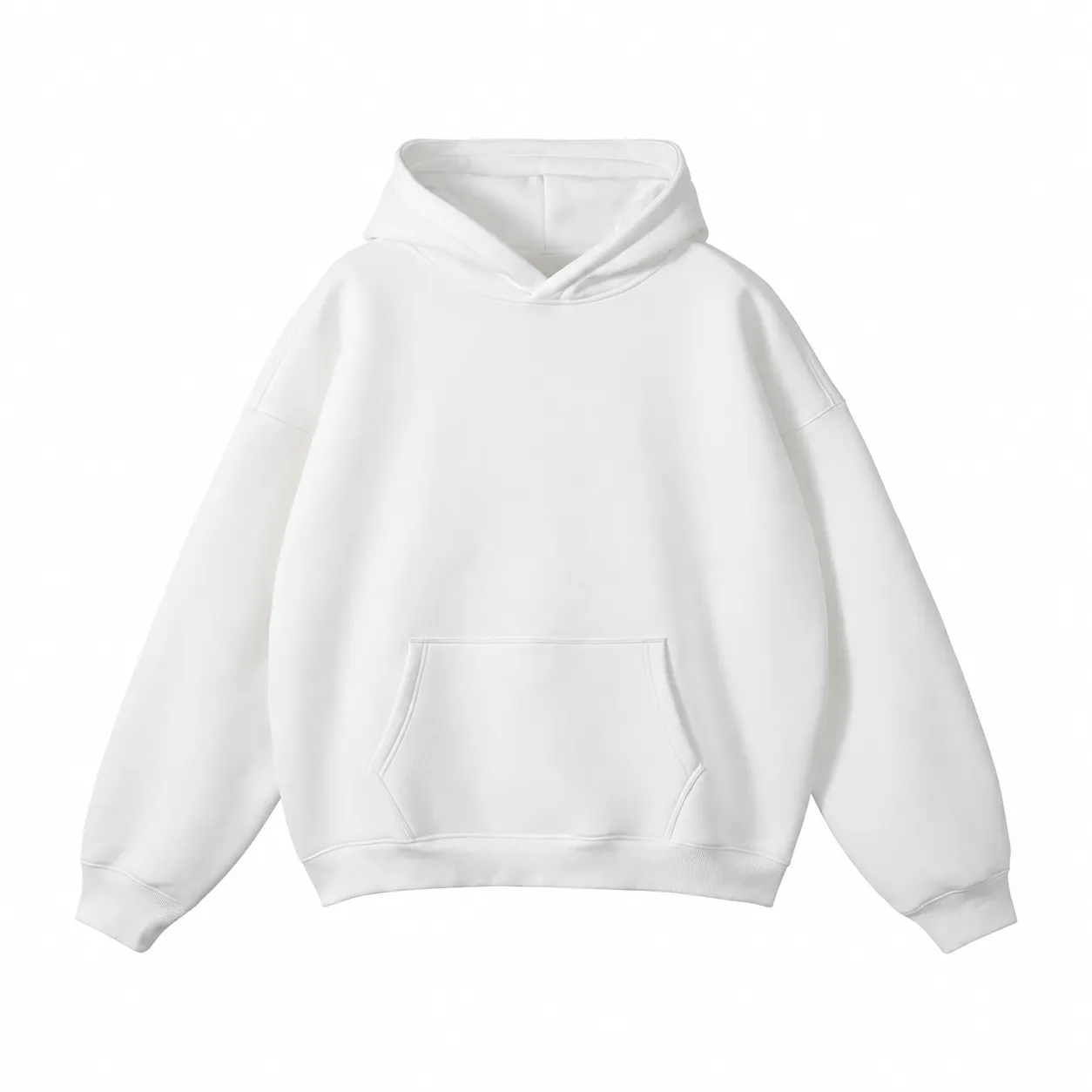 Loft 350 Hoodie in White, front view