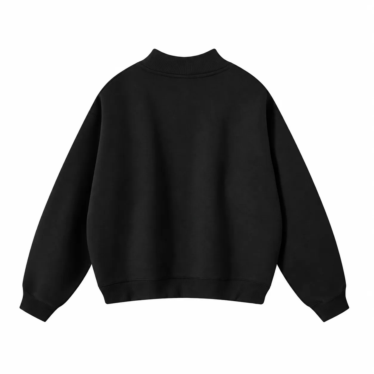 Rise 350 Mock-Neck in Black, back view