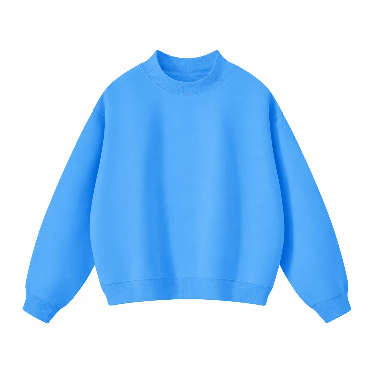 Rise 350 Mock-Neck in Bright Blue, front view