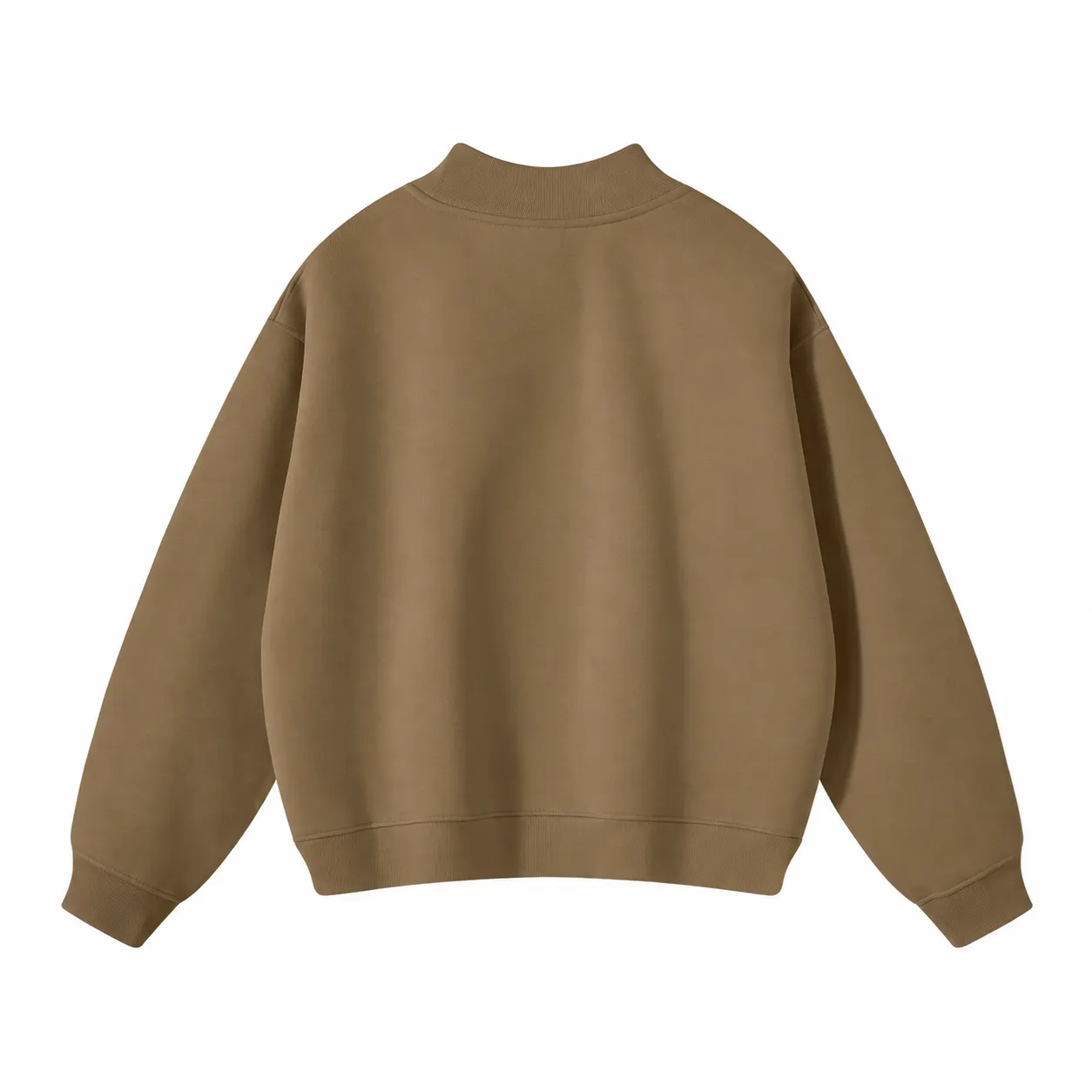Rise 350 Mock-Neck in Brown, back view
