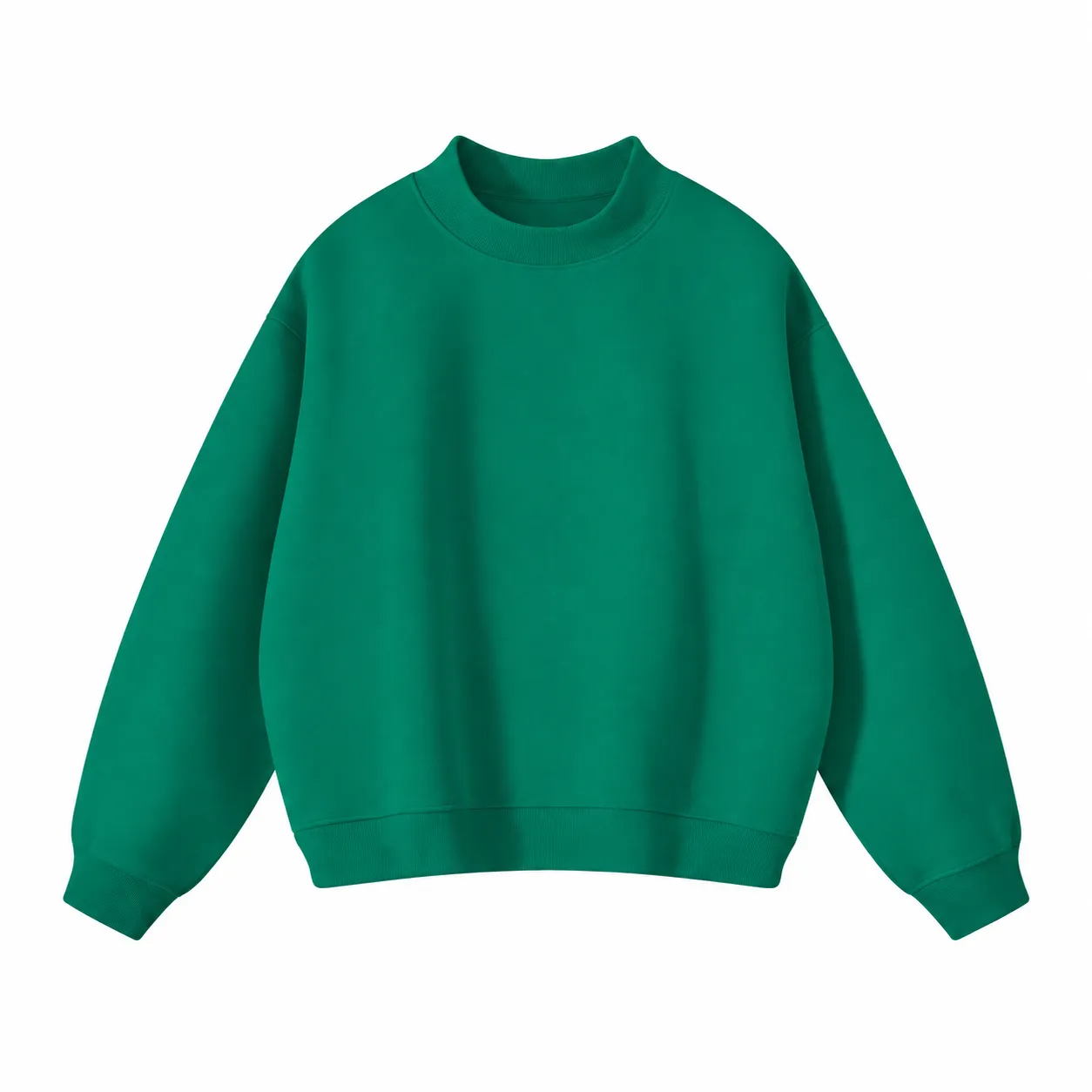 Rise 350 Mock-Neck in Green, front view