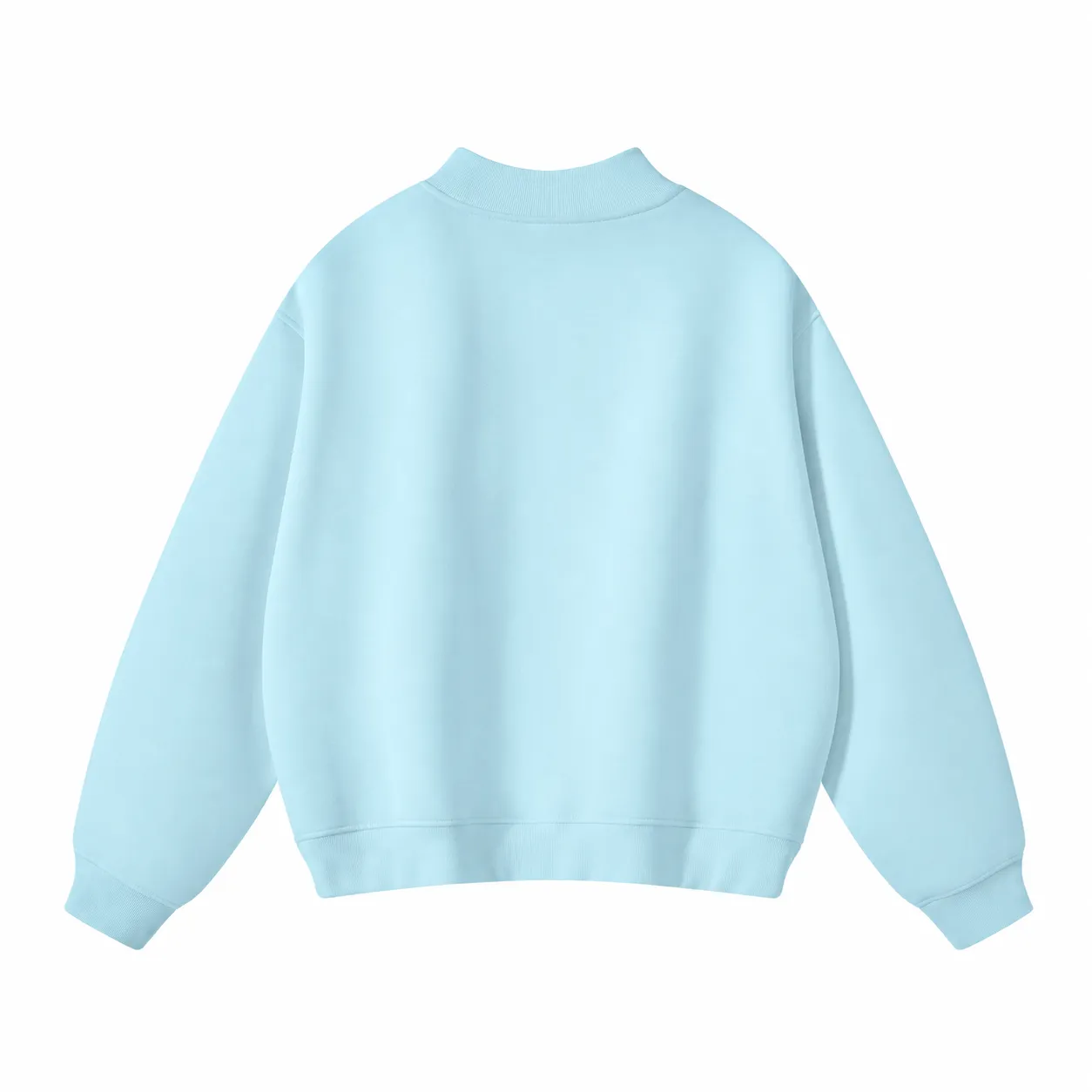 Rise 350 Mock-Neck in Light Blue, back view