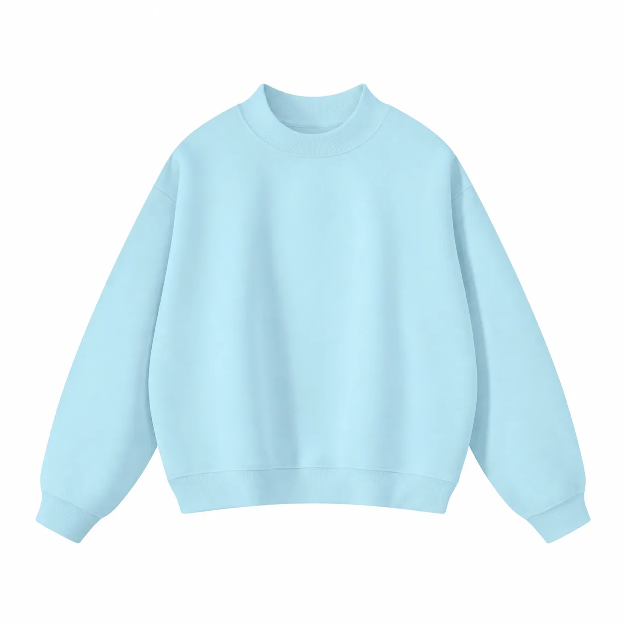Rise 350 Mock-Neck in Light Blue, front view