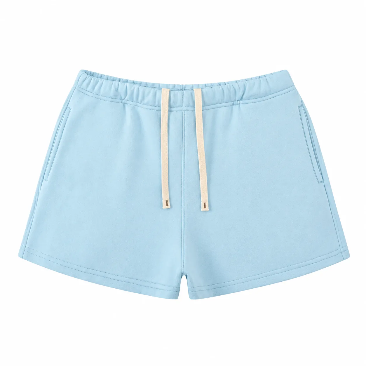 Rise 350 Mock-Neck in Light Blue, matching bottoms · front view