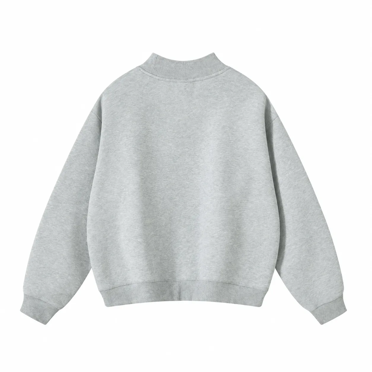 Rise 350 Mock-Neck in Light Grey, back view