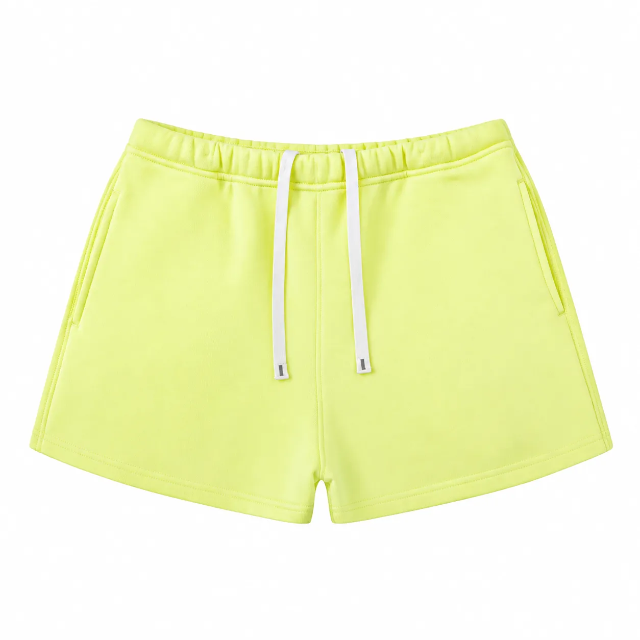 Rise 350 Mock-Neck in Lime Yellow, matching bottoms · front view