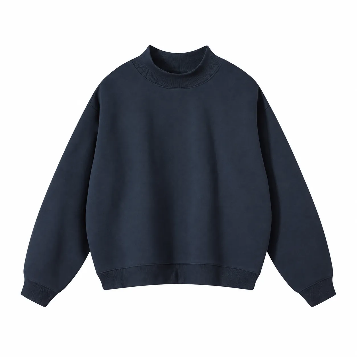 Rise 350 Mock-Neck in Navy, front view