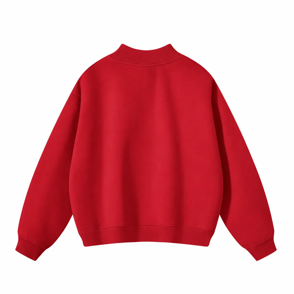 Rise 350 Mock-Neck in Red, back view