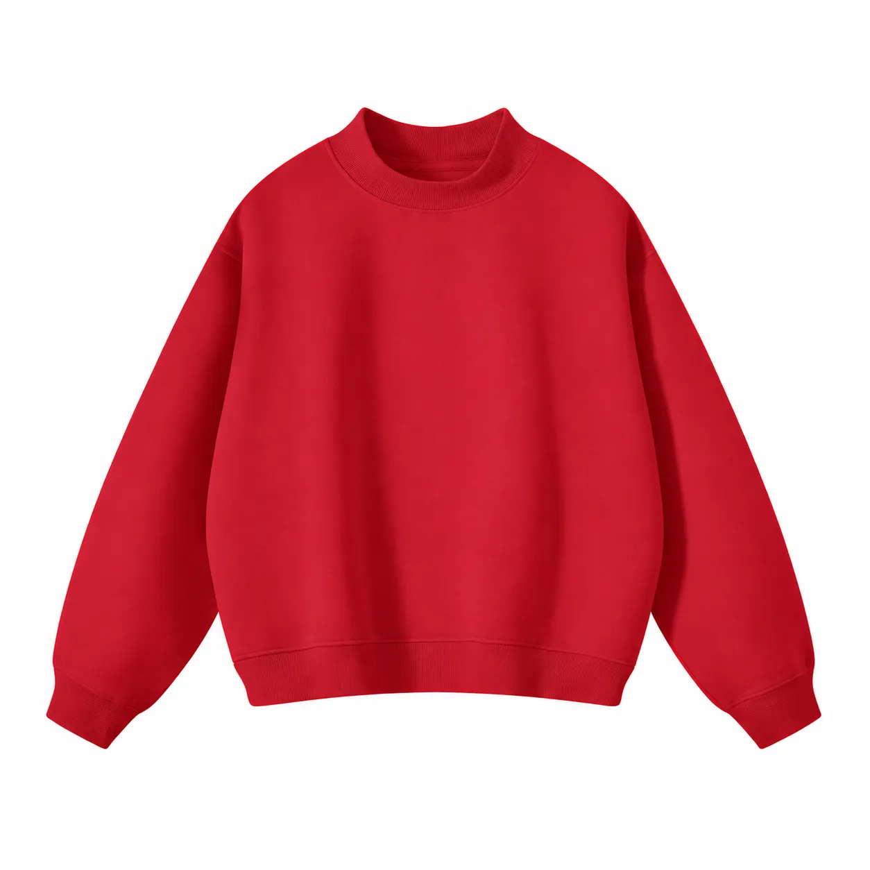 Rise 350 Mock-Neck in Red, front view