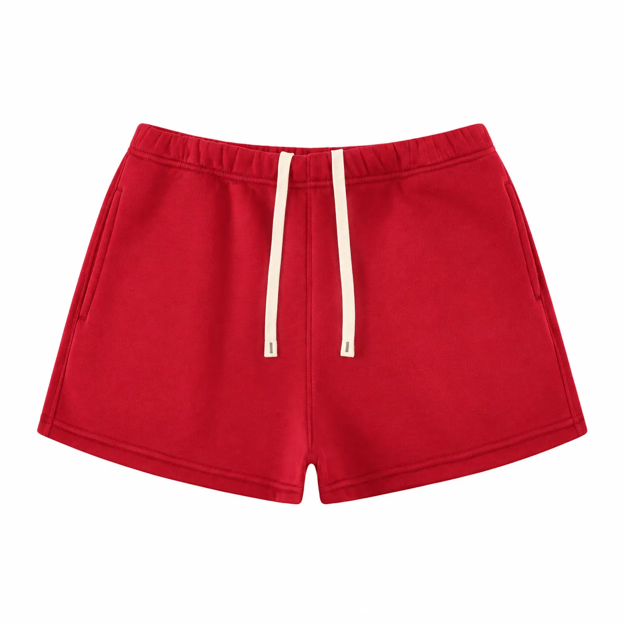 Rise 350 Mock-Neck in Red, matching bottoms · front view