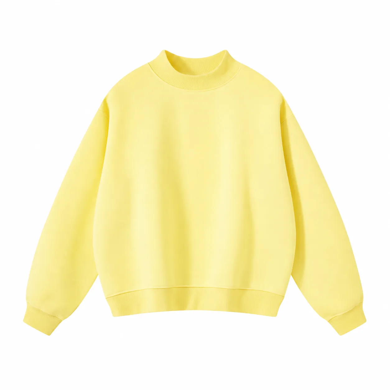 Rise 350 Mock-Neck in Yellow, front view
